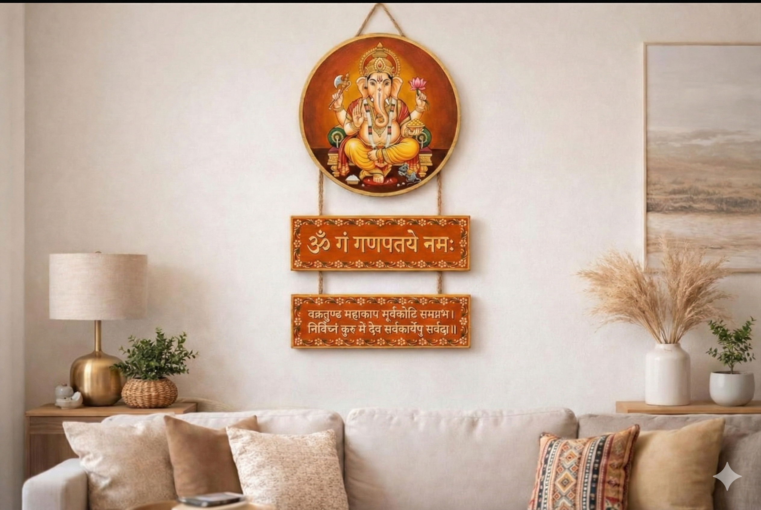 Ganesha wall Decor wall decor closeup detail