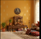 Ganesha wall decor angled view