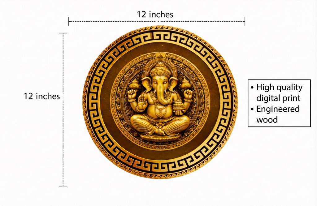 Ganesha wall decor size reference