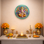Ganesha wall Decor displayed in Pooja Room
