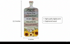 Positive Kitchen Rules Sunflower Wall Decor | 12x5 Inches | For Kitchen/Dining Area