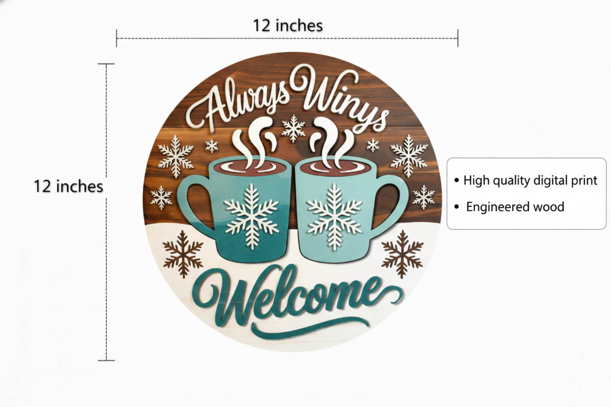 Kitchen wall decor size reference