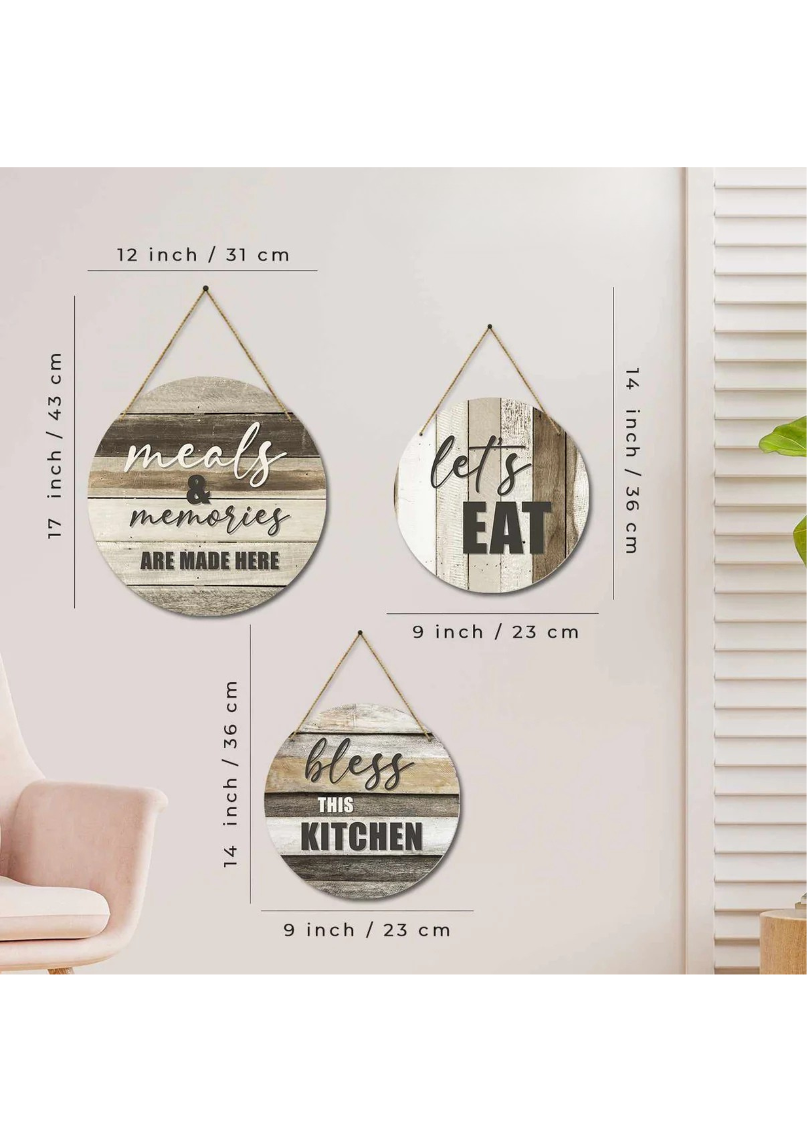 Kitchen wall decor wall decor size reference