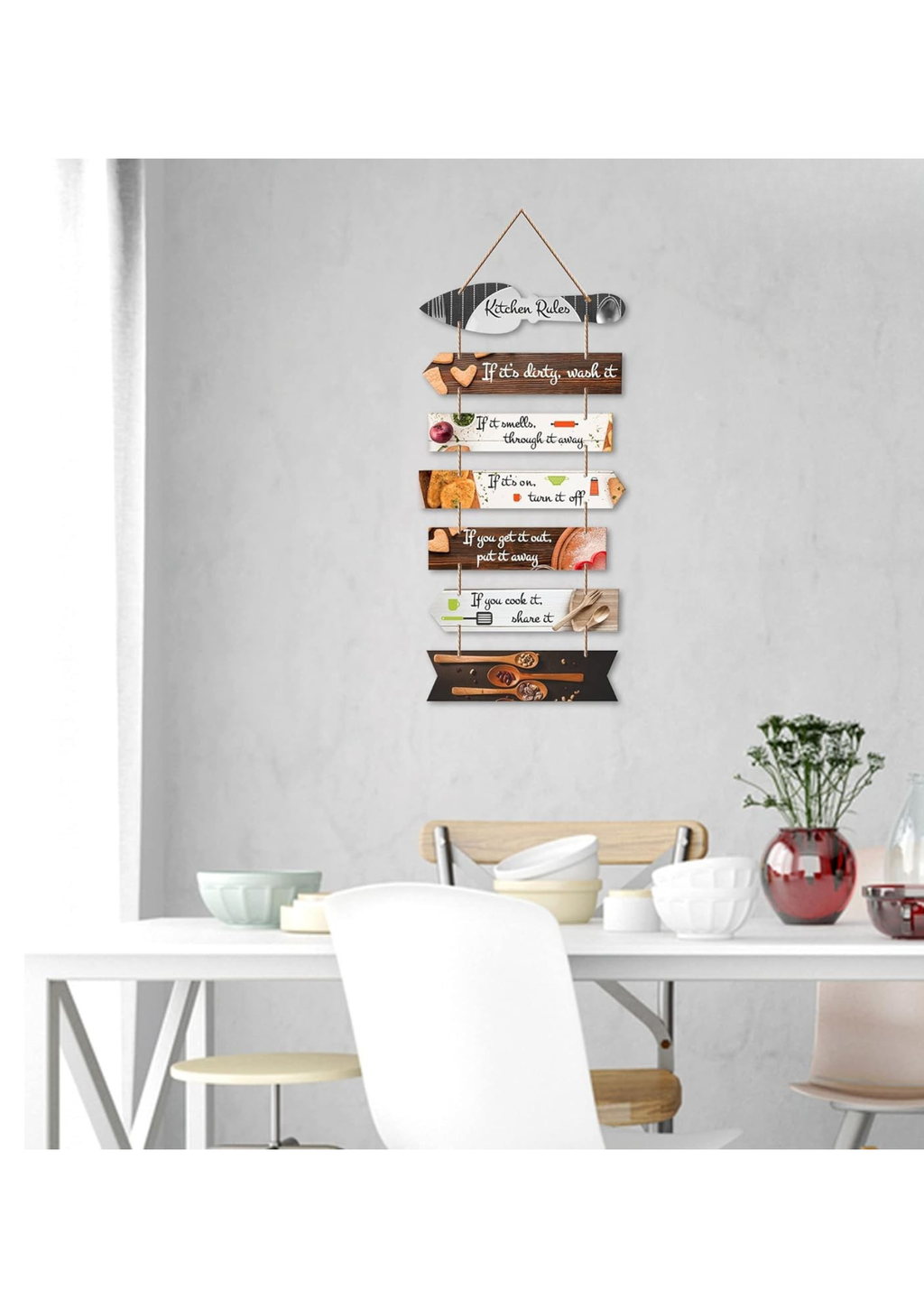 Kitchen wall decor wall decor angled view