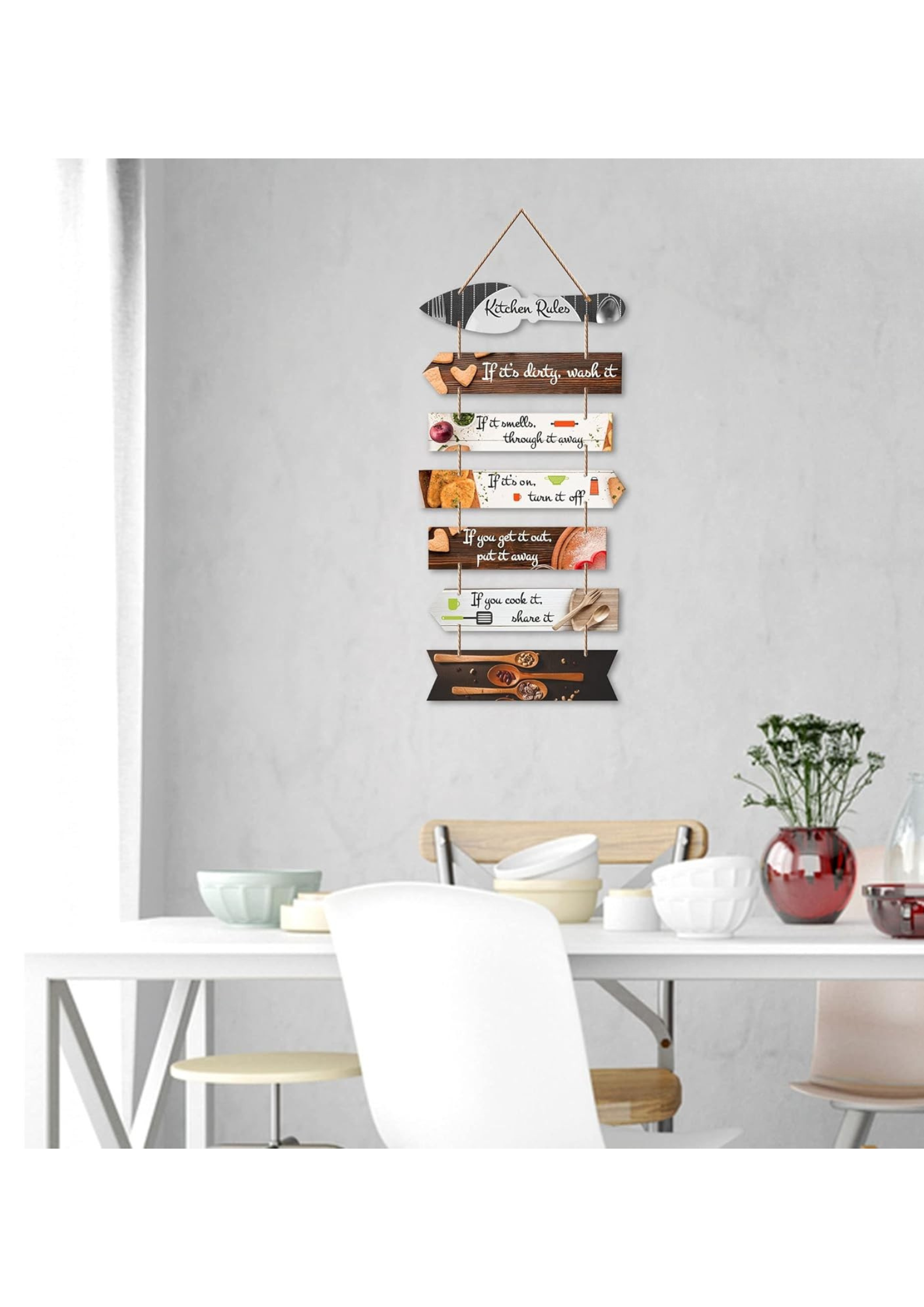 Kitchen wall decor wall decor angled view