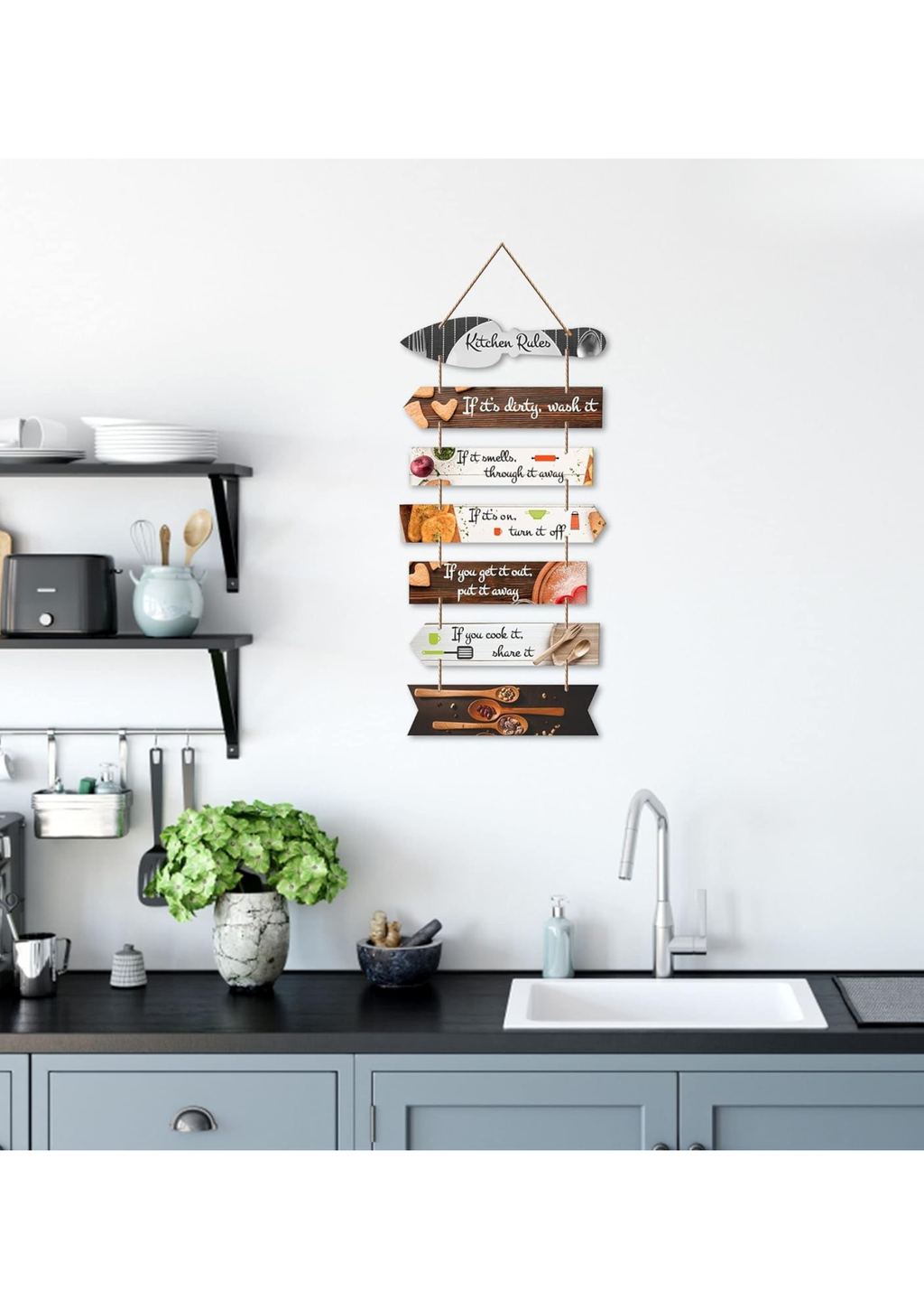 Kitchen wall decor wall decor closeup detail