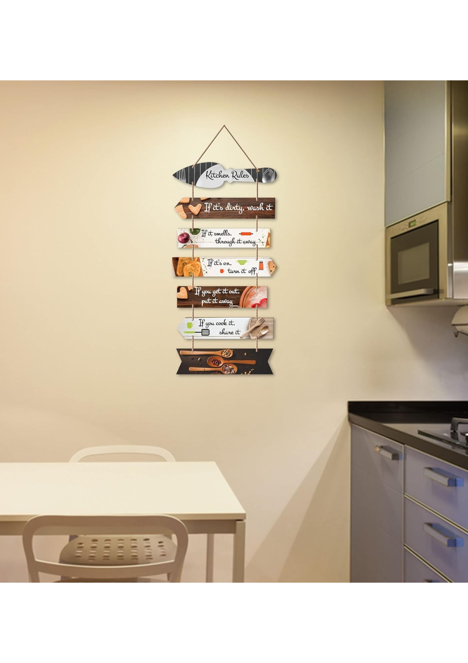 Kitchen wall decor wall decor displayed in Kitchen