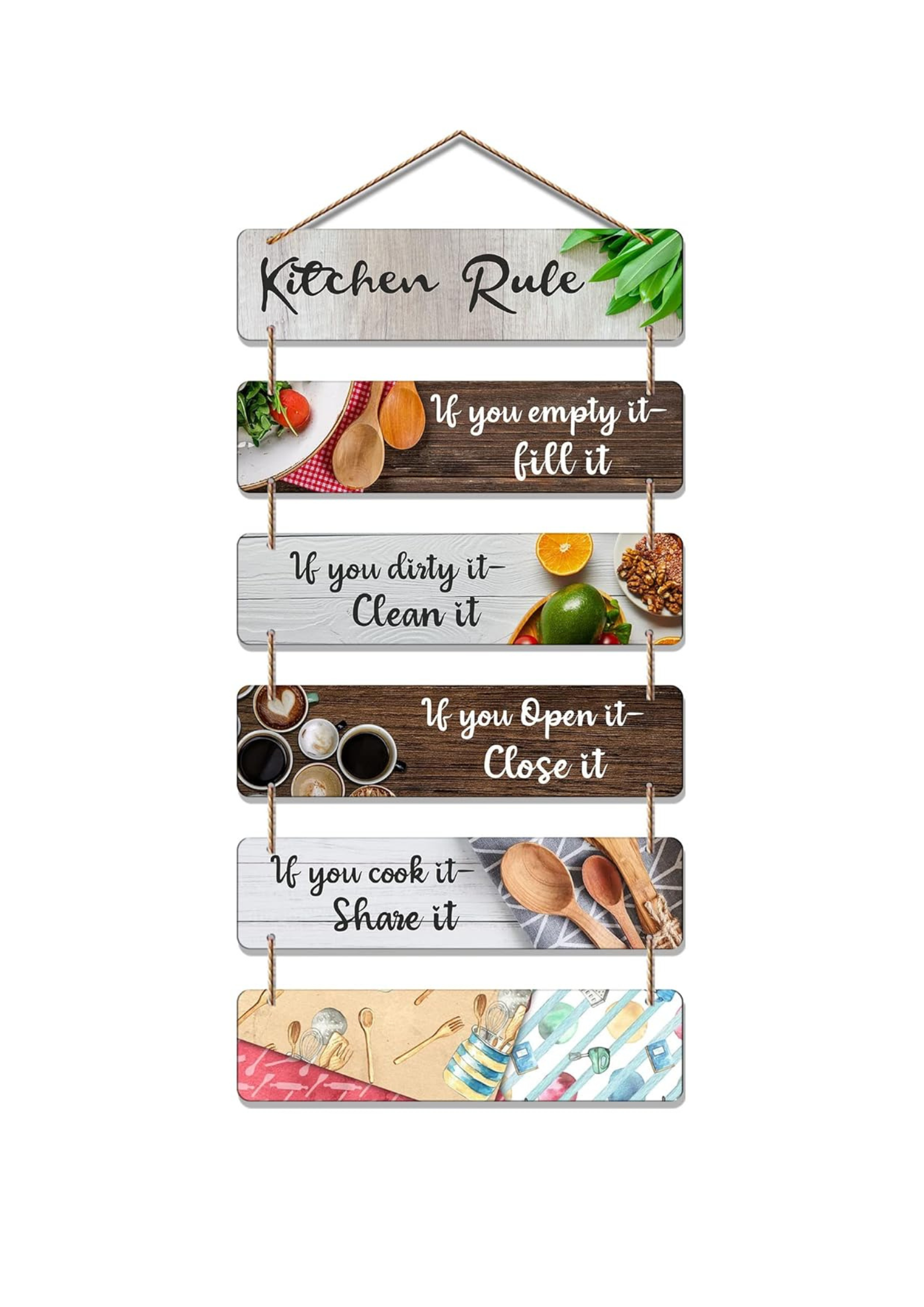 Kitchen wall decor wall decor 31x12 Multi color