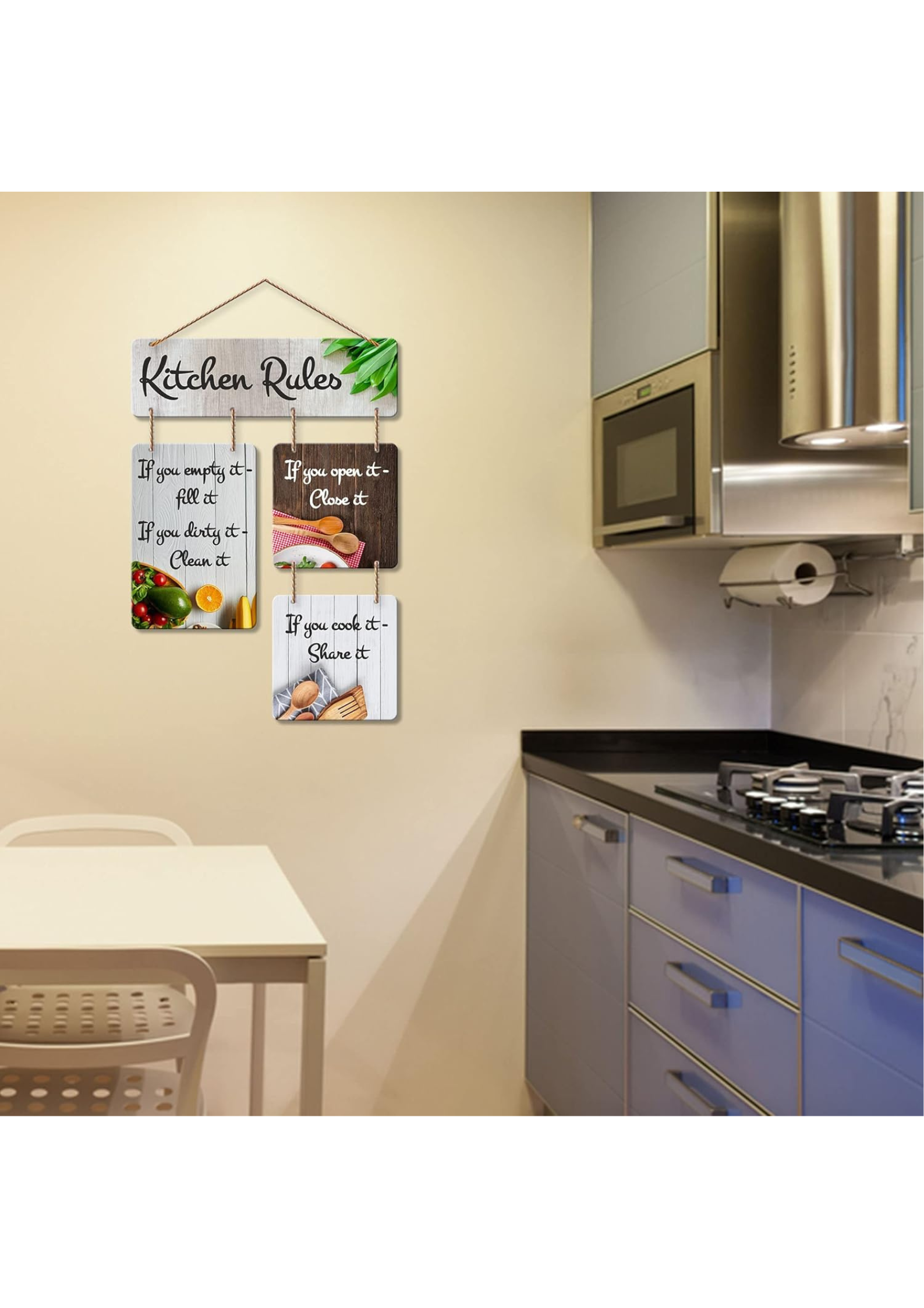 Kitchen wall decor wall decor angled view