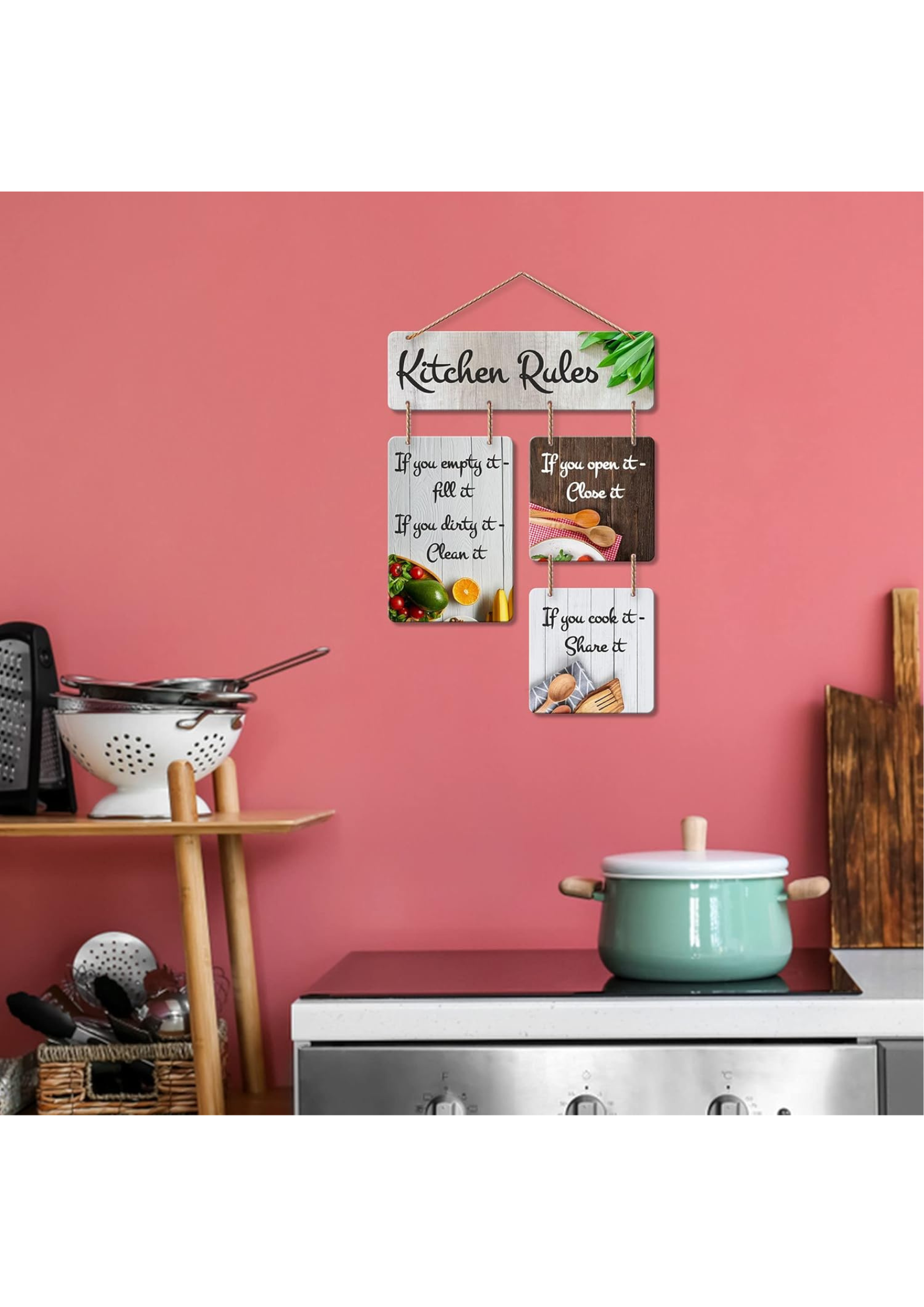 Kitchen wall decor wall decor displayed in Kitchen