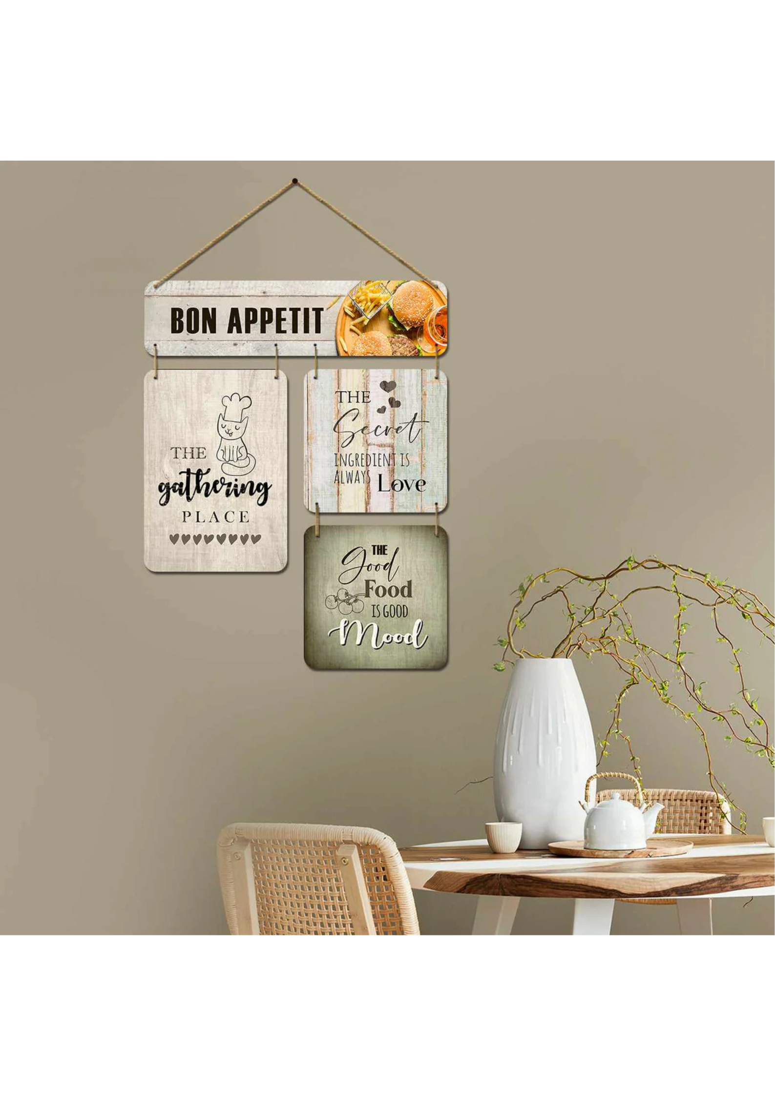 Kitchen wall decor wall decor displayed in Dinning Room