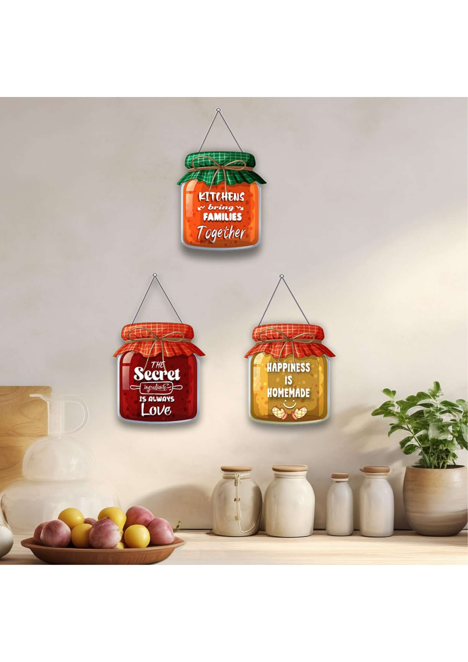 Kitchen wall decor wall decor displayed in Kitchen