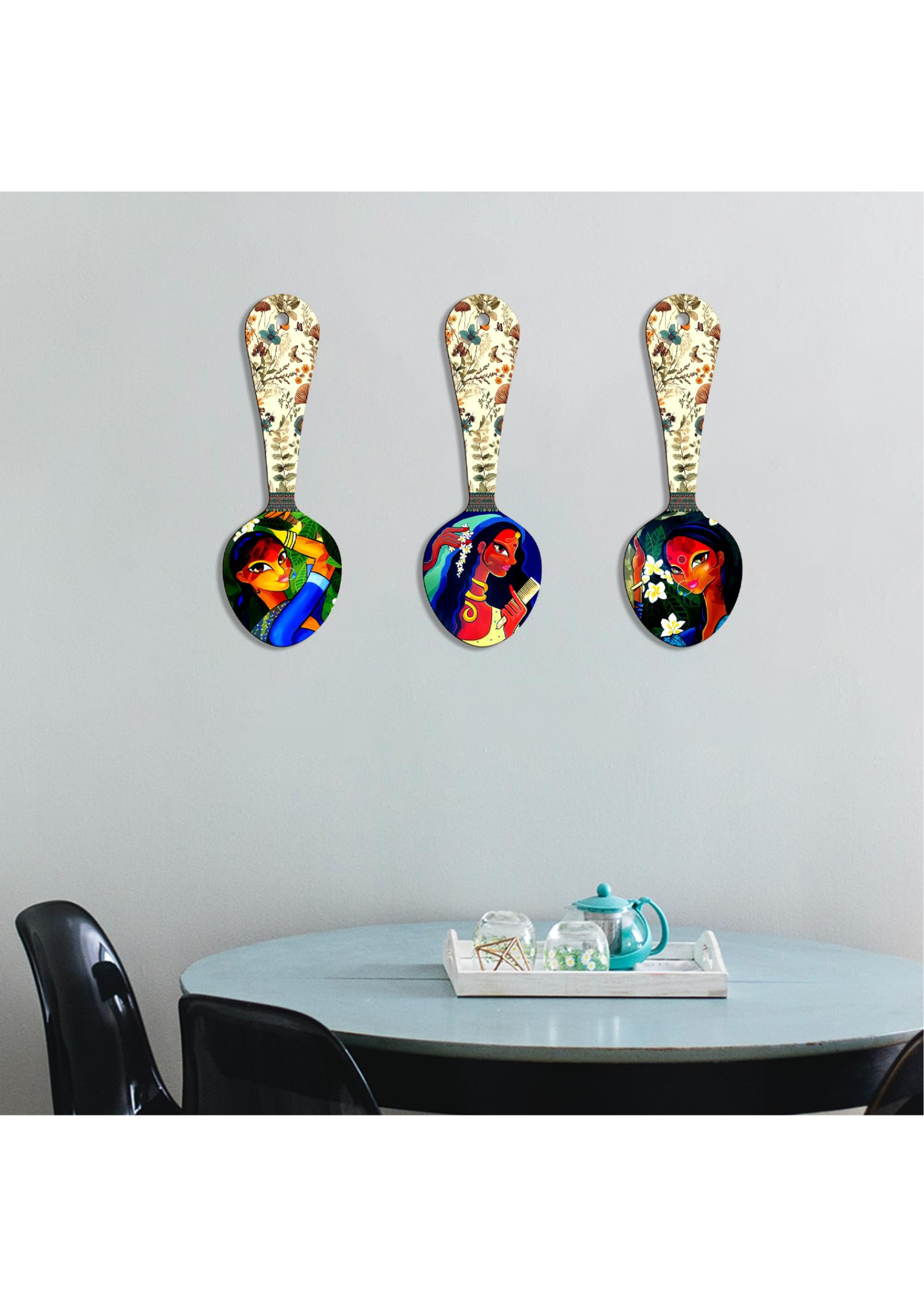 Kitchen wall decor wall decor displayed in Dining Room