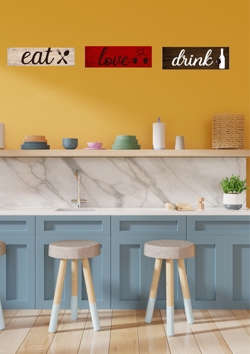 Kitchen wall decor wall decor displayed in Kitchen