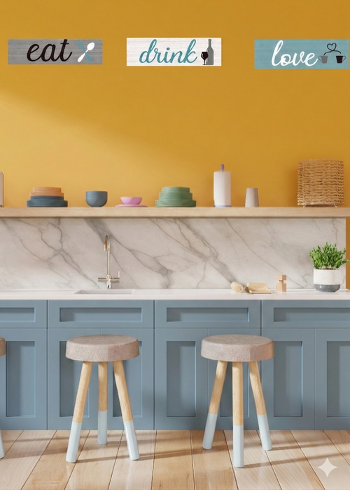 Kitchen wall decor wall decor displayed in Kitchen