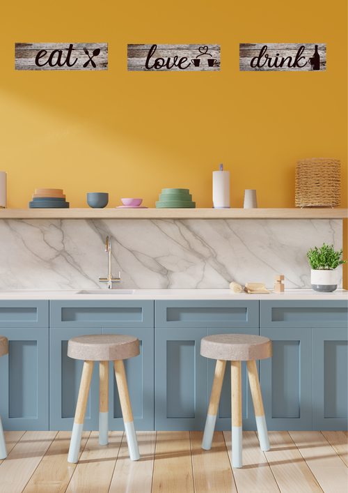 Kitchen wall decor wall decor displayed in Kitchen