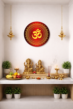 Om wall decor closeup detail