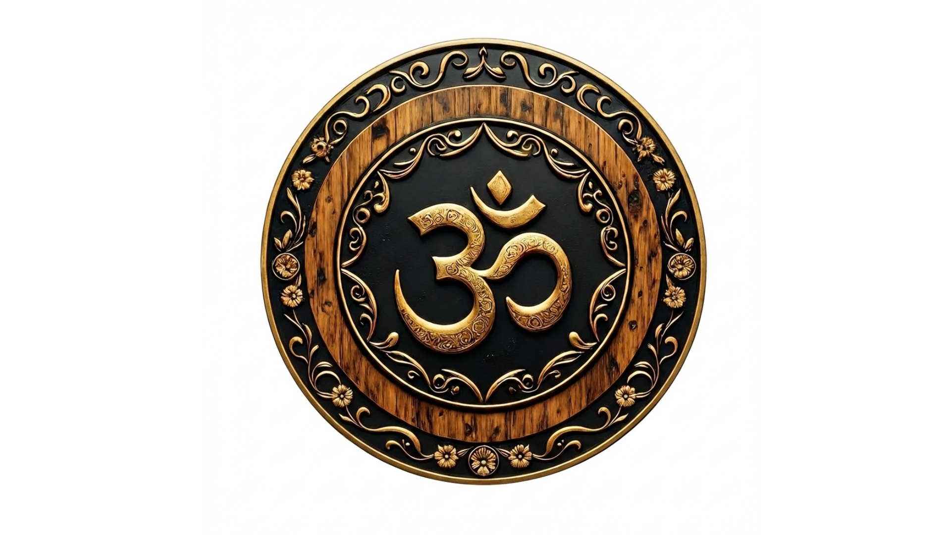 Om wall decor 12x12 Multi color