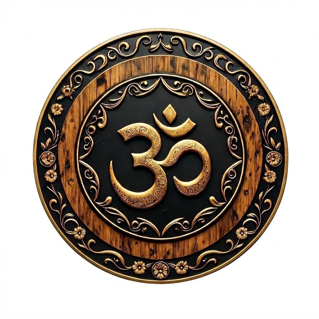 Om wall decor 12x12 Multi color