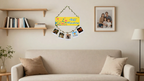 Photo Display wall decor displayed in Living room 