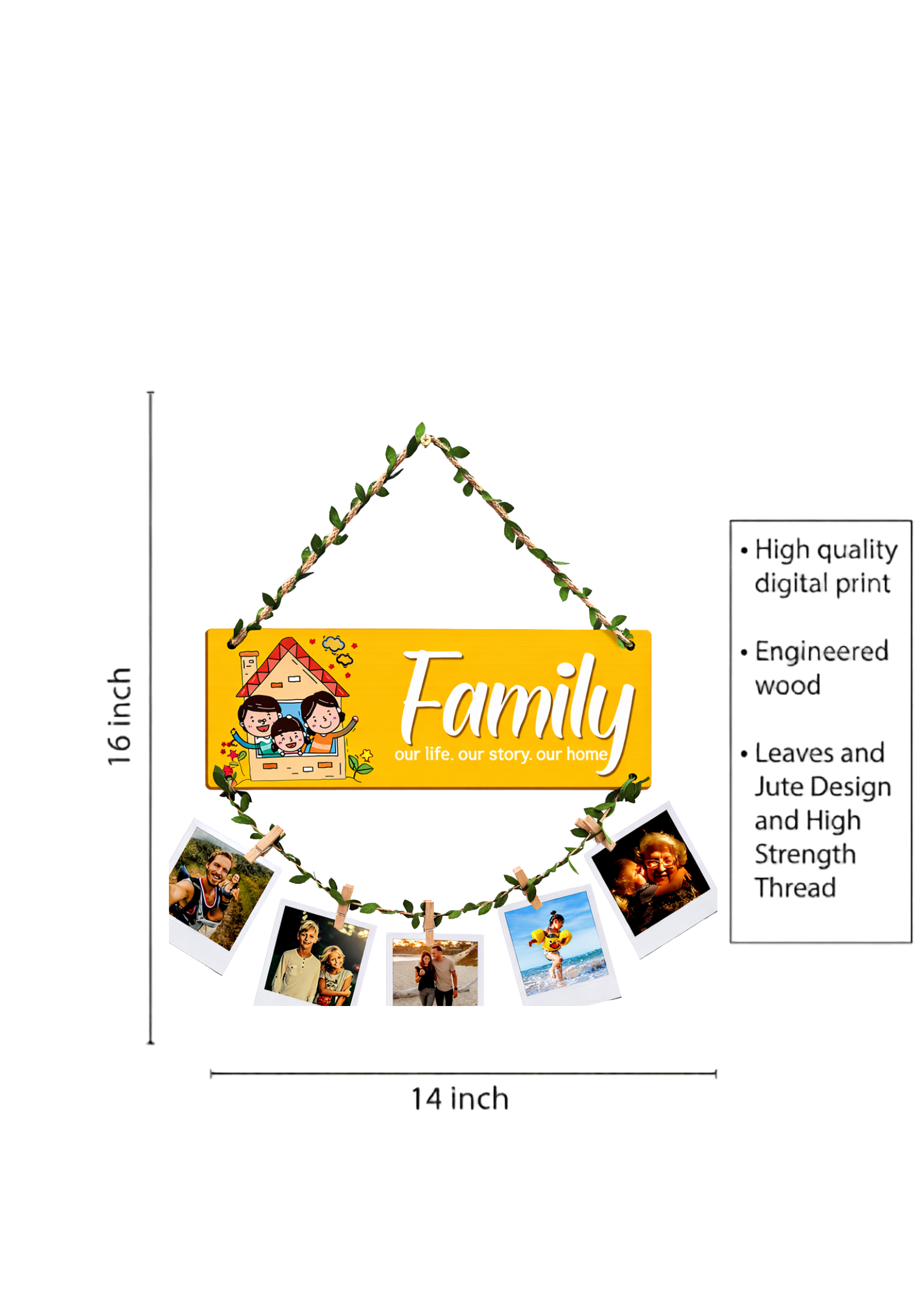 Photo Display wall decor size reference