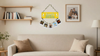 Photo Display wall decor displayed in Living room 