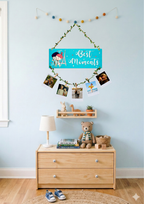 Photo Display wall decor closeup detail