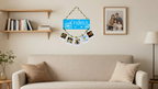 Photo Display wall decor displayed in Living room 
