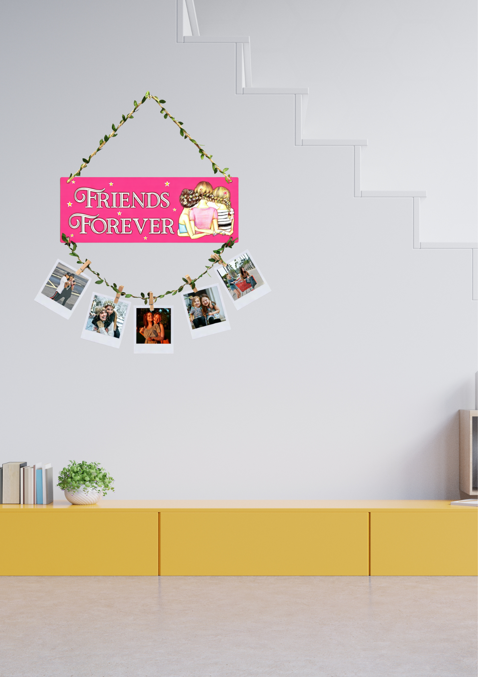 Photo Display wall decor angled view