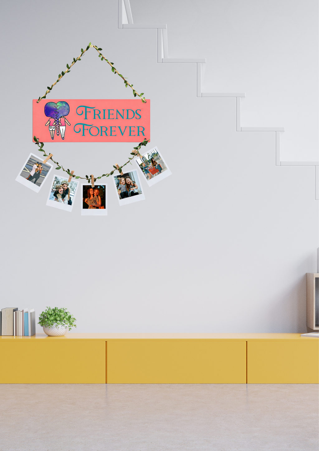 Photo Display wall decor angled view