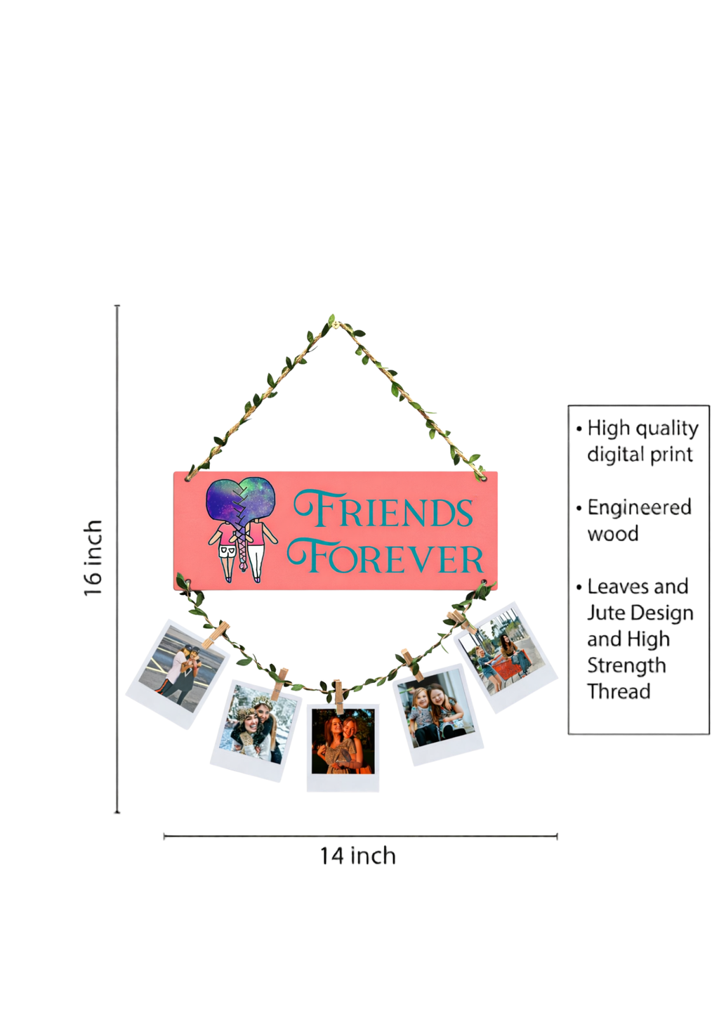 Photo Display wall decor size reference