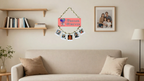 Photo Display wall decor displayed in Living room 