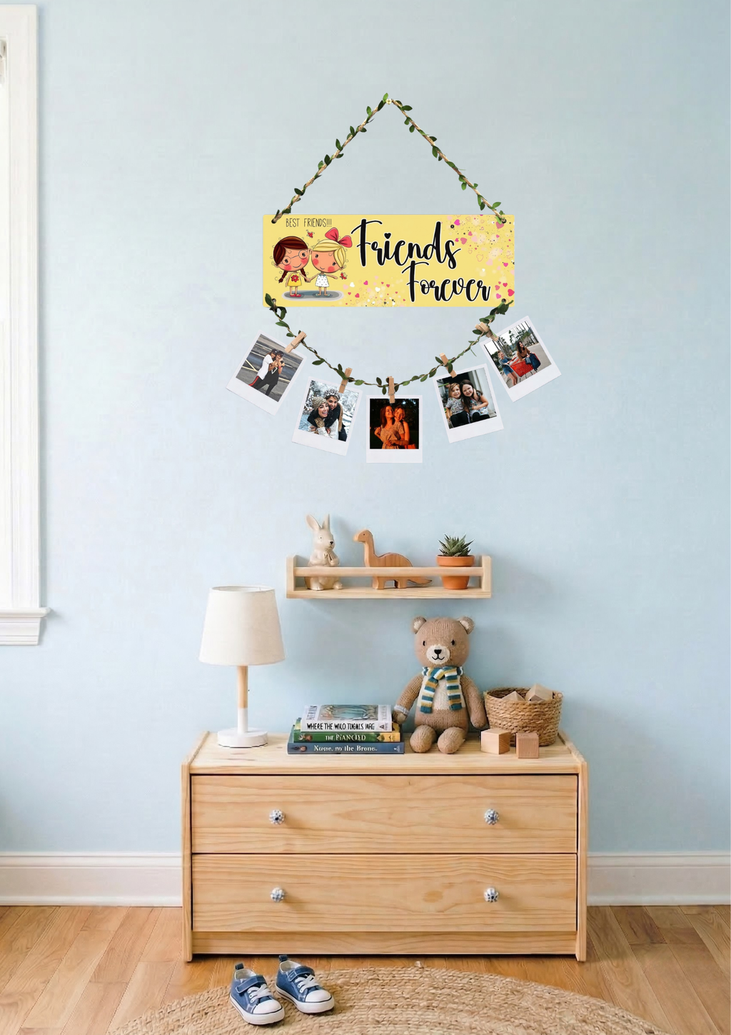 Photo Display wall decor angled view