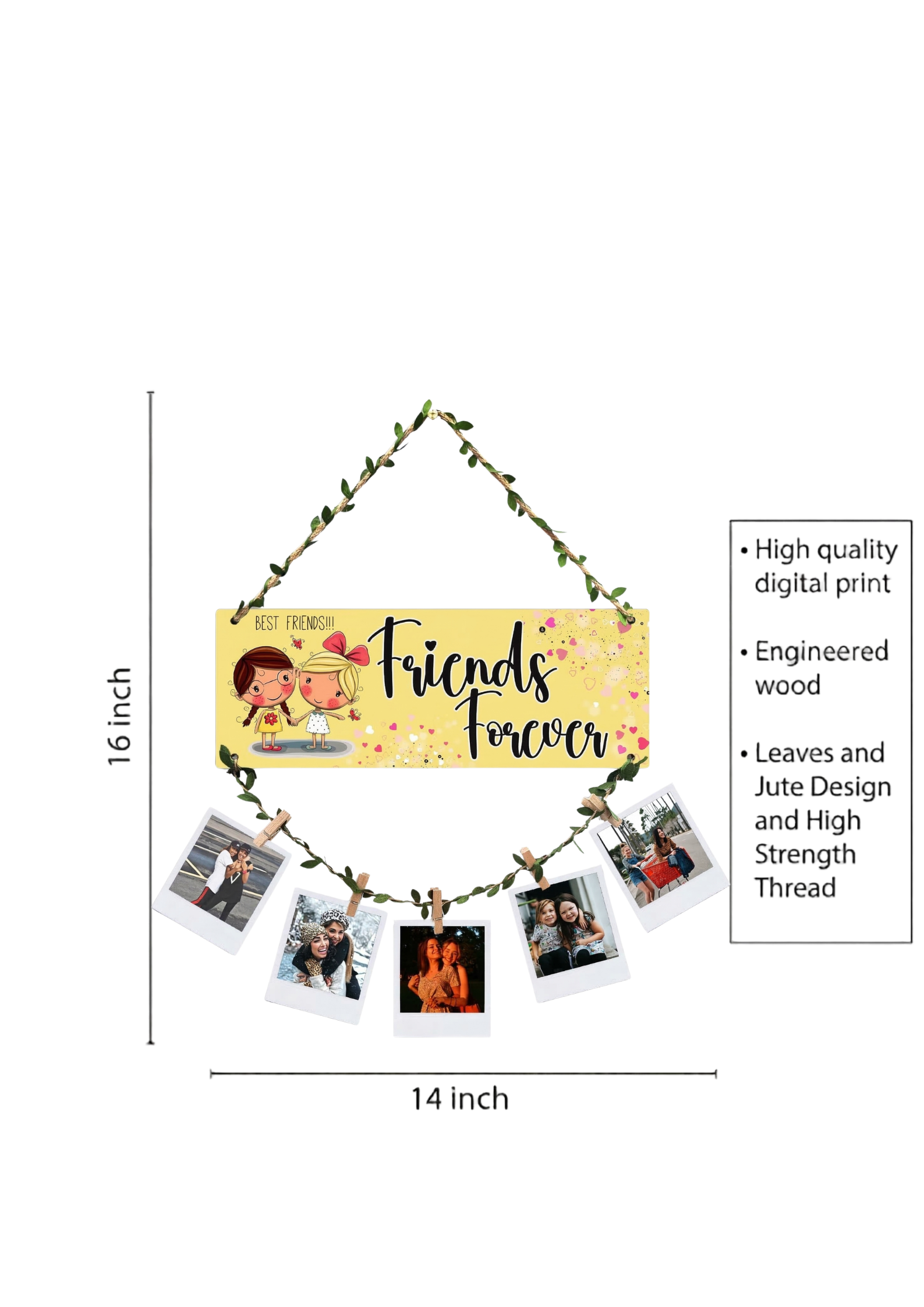 Photo Display wall decor size reference