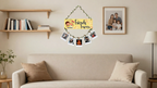Photo Display wall decor displayed in Living room 