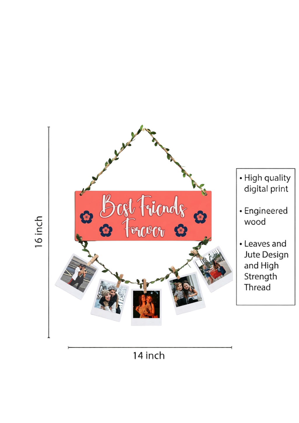 Photo Display wall decor size reference