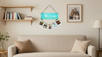 Photo Display wall decor displayed in Living room 