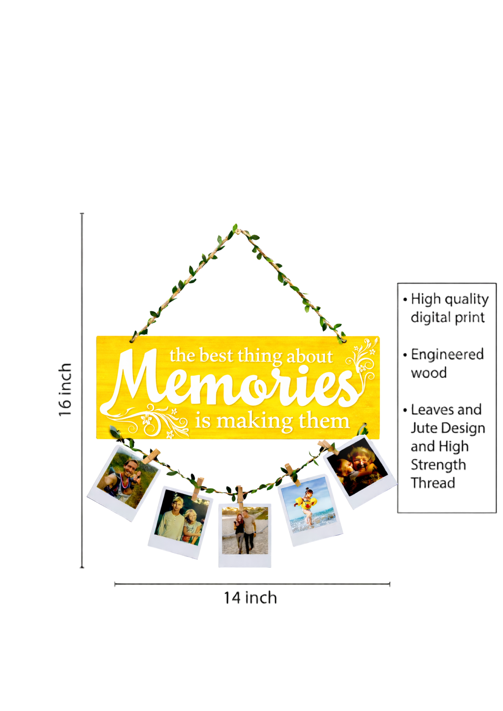 Photo Display wall decor size reference