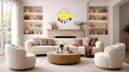 Photo Display wall decor displayed in Living room 