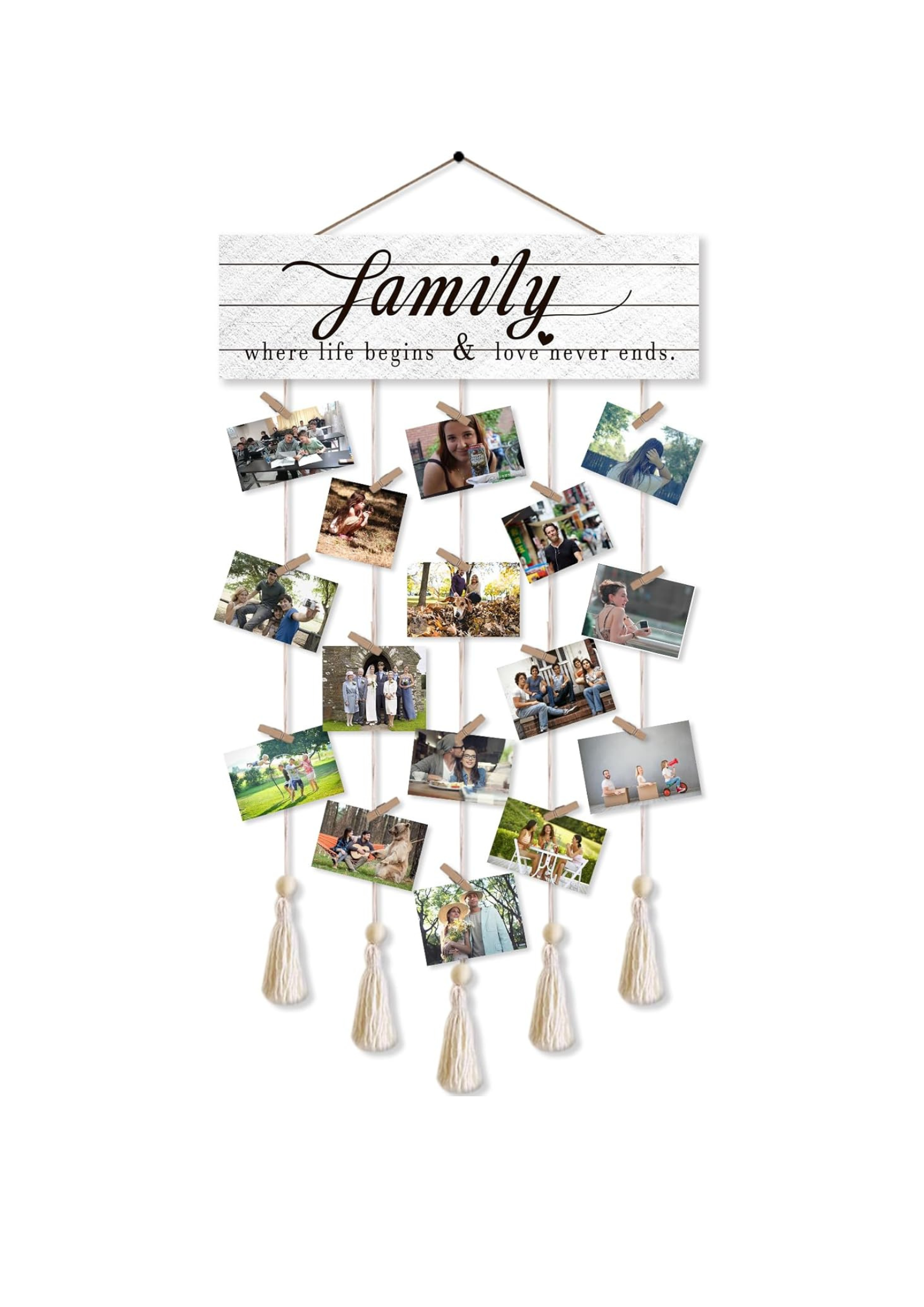 Photo Display wall decor 33x16 Multi color