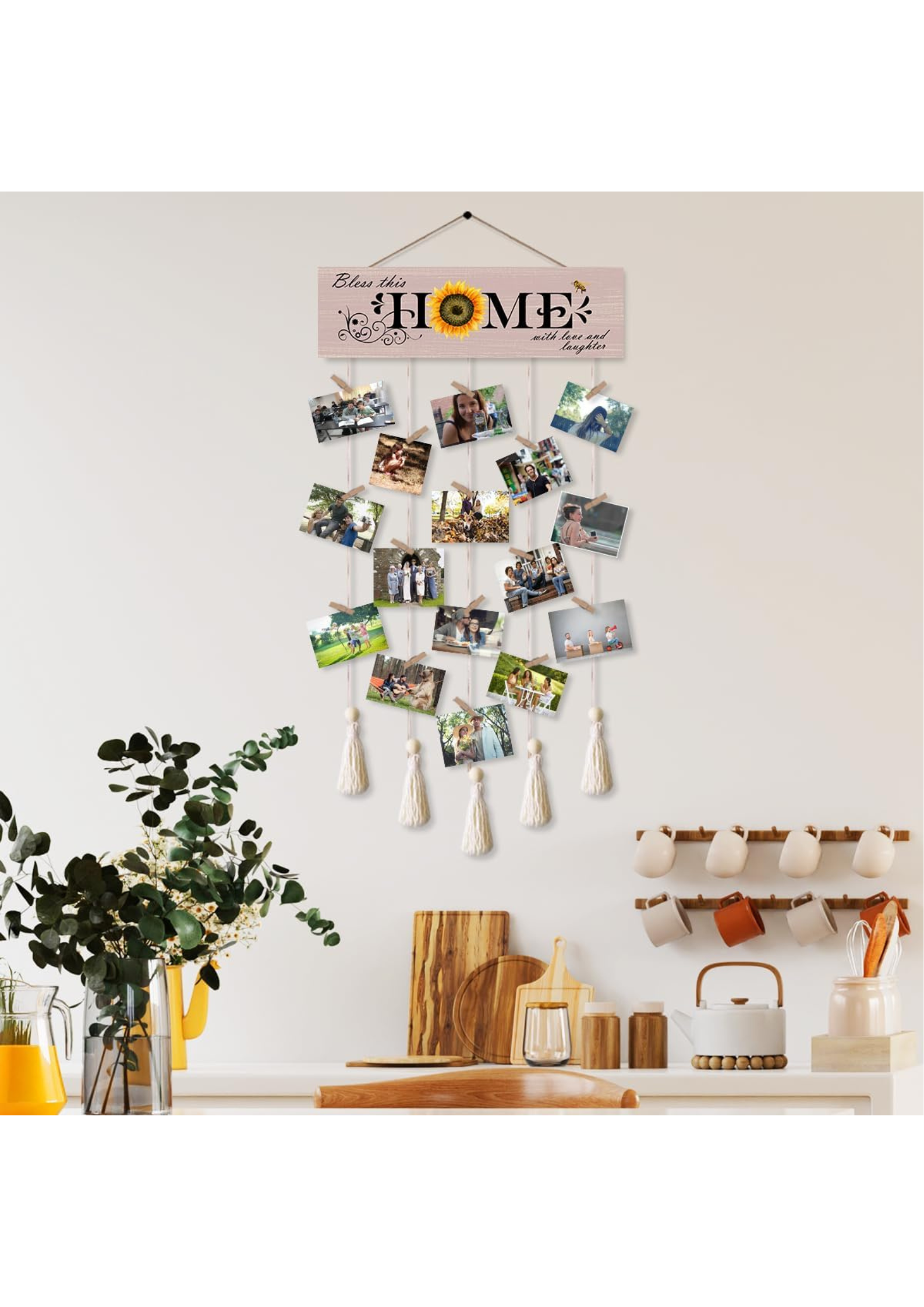 Photo Display wall decor angled view
