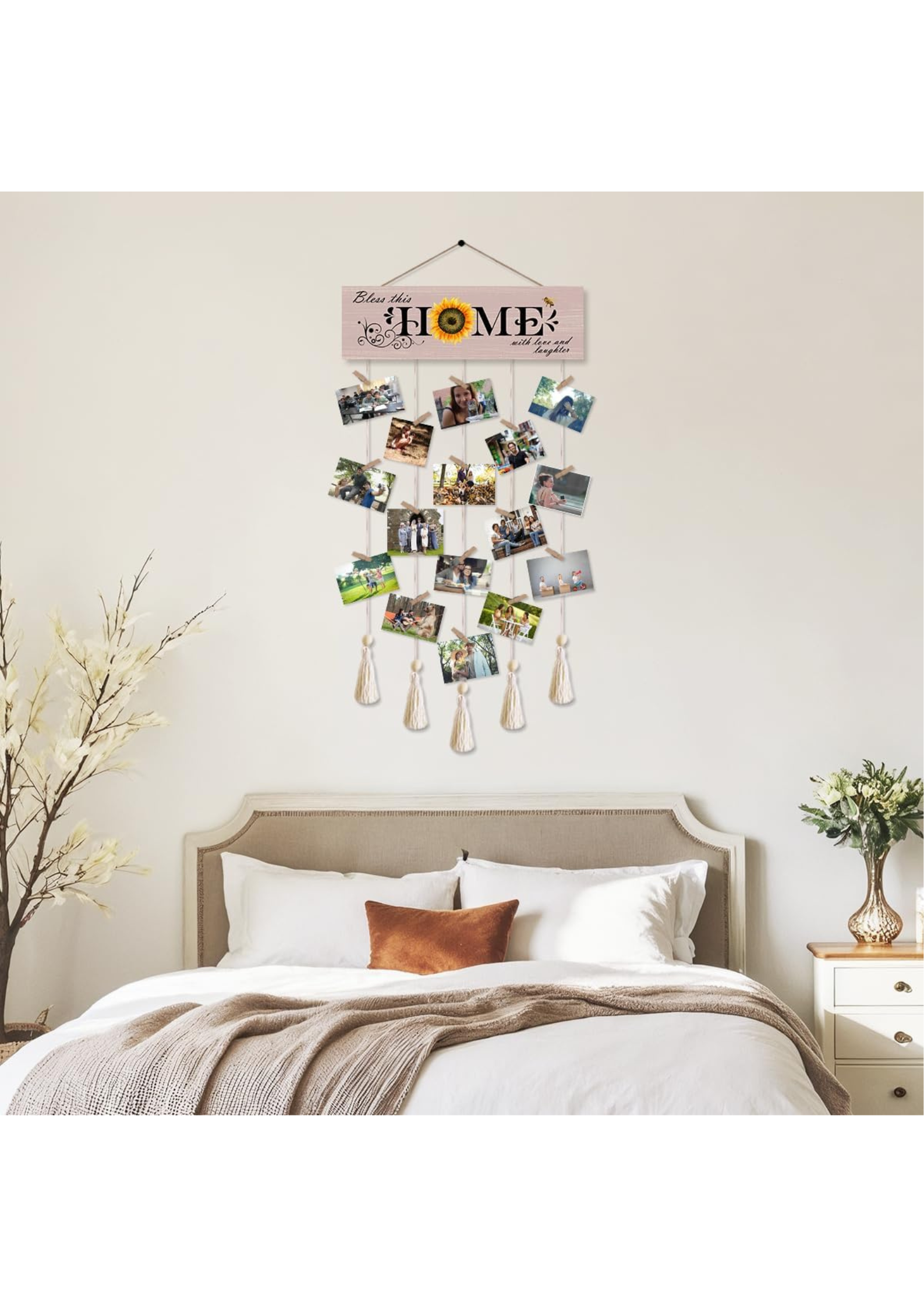 Photo Display wall decor angled view