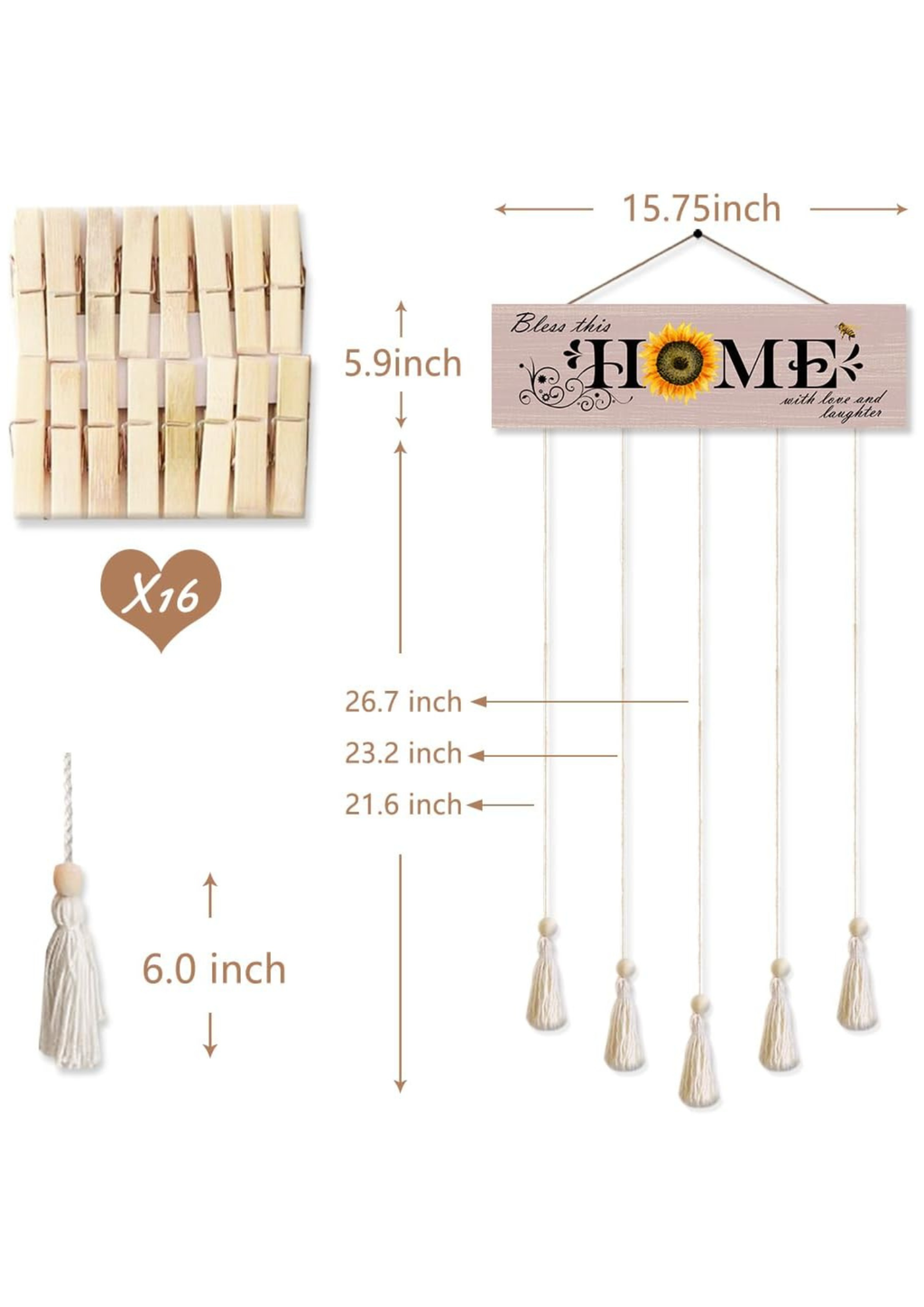 Photo Display wall decor size reference