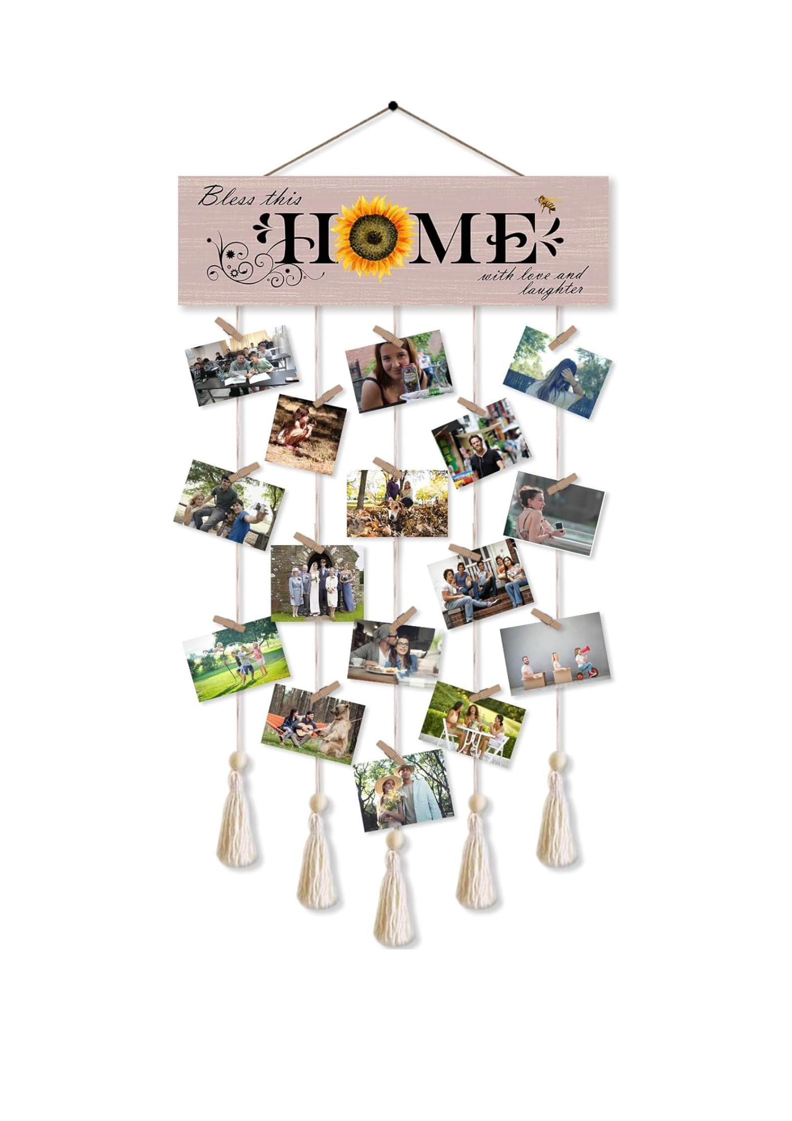 Photo Display wall decor 33x16 Multi color