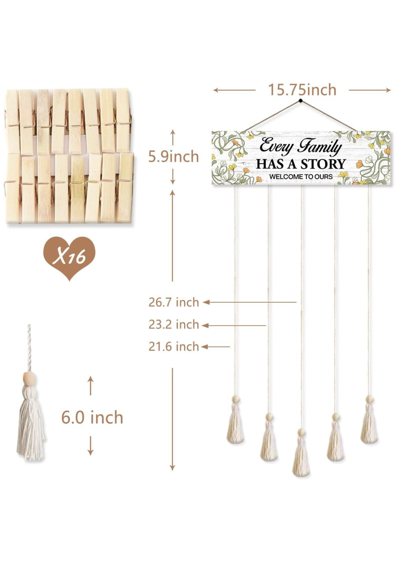 Photo Display wall decor size reference