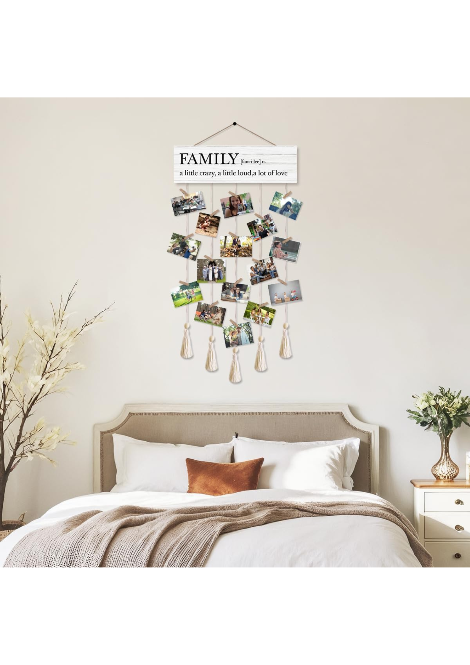 Photo Display wall decor angled view
