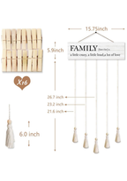 Photo Display wall decor size reference