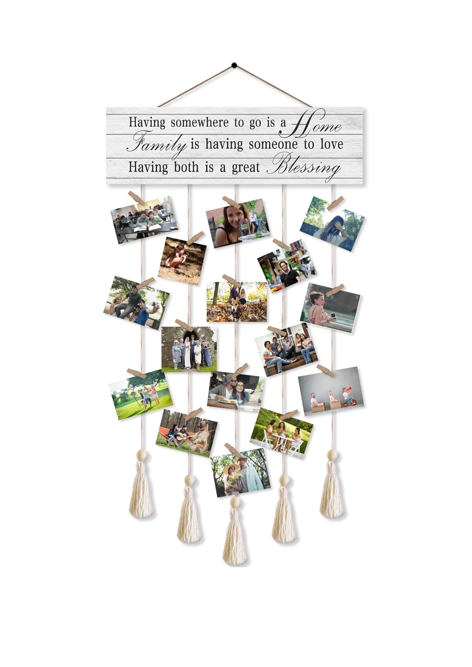 Photo Display wall decor 33x16 Multi color