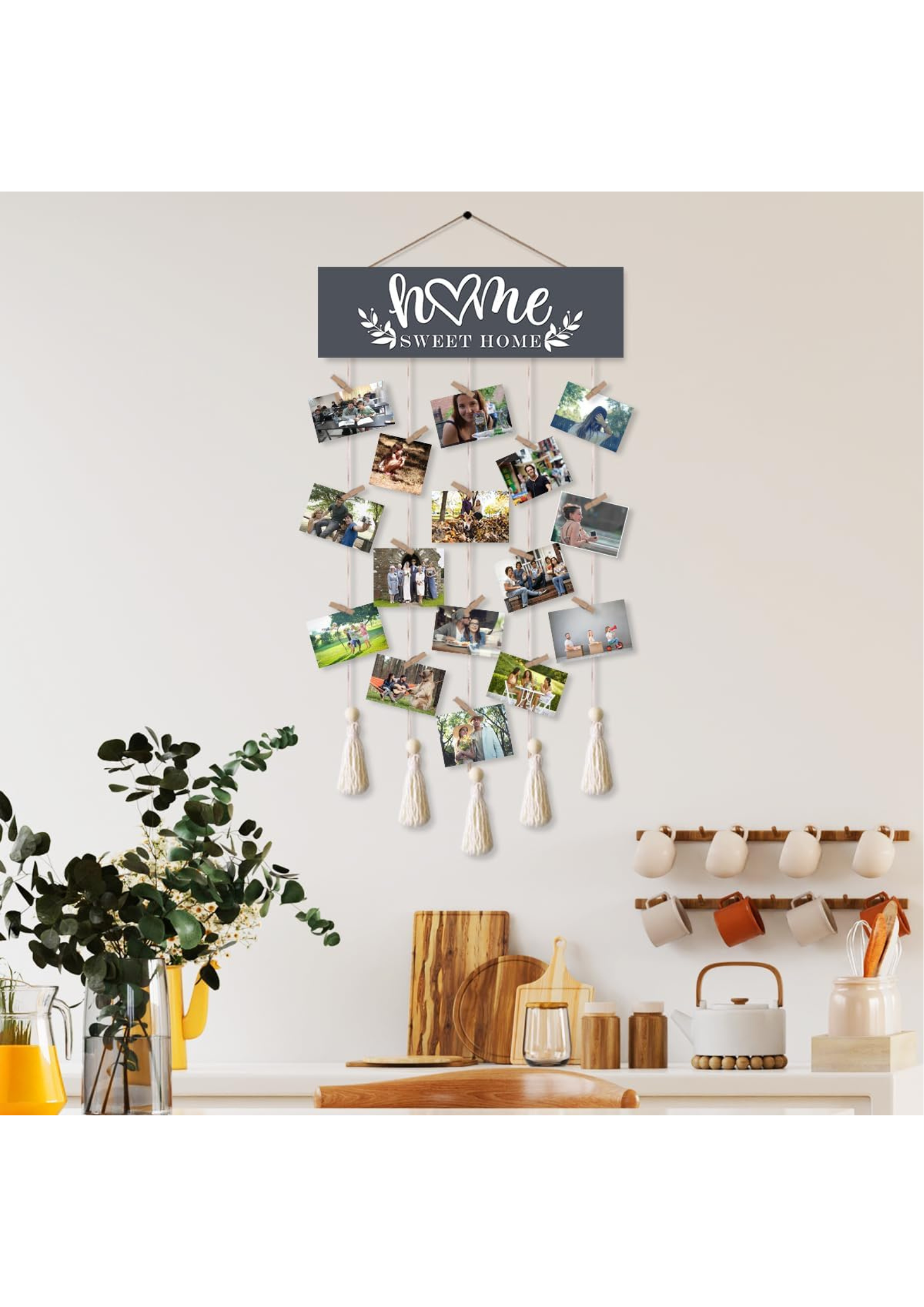 Photo Display wall decor angled view