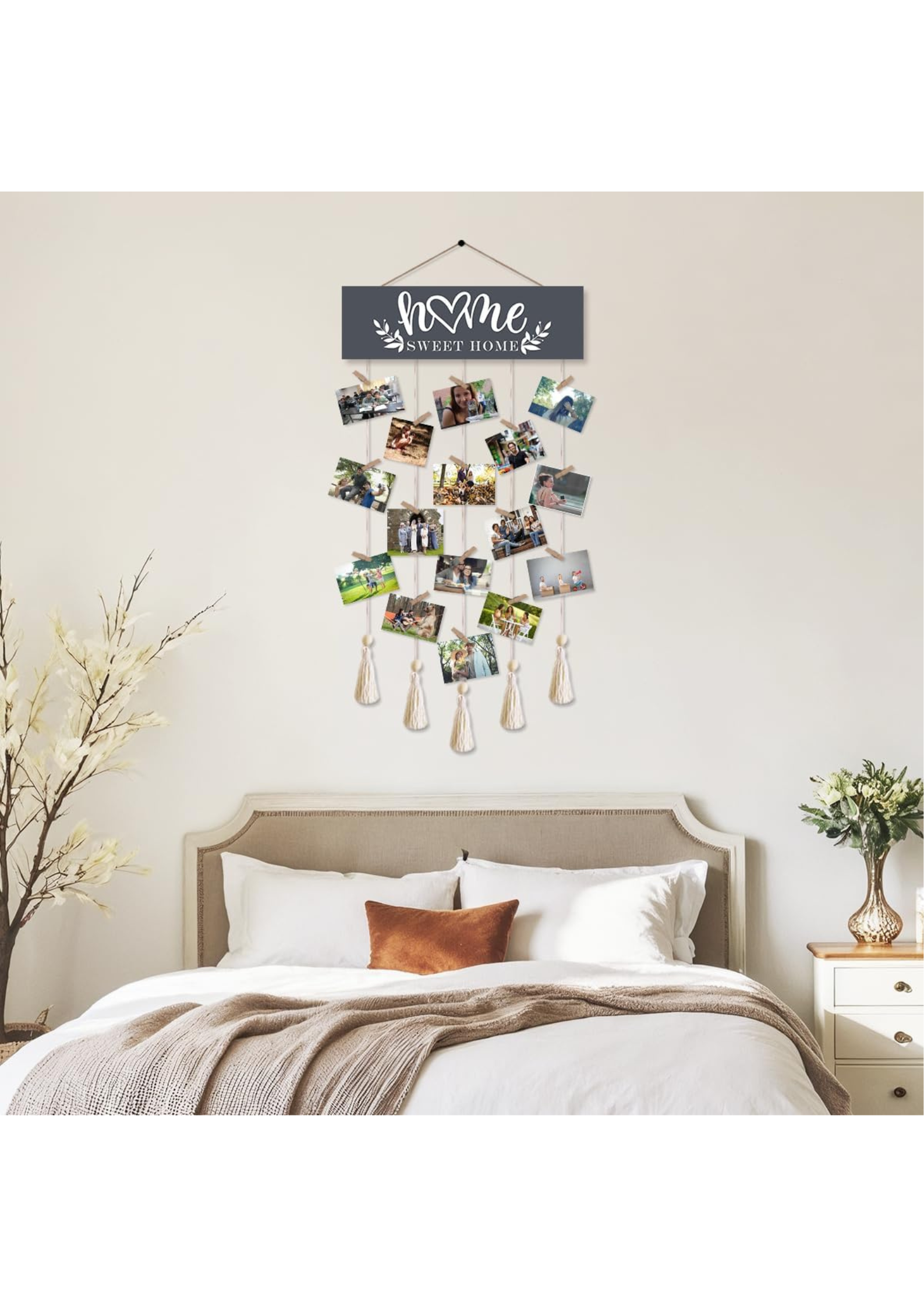 Photo Display wall decor angled view